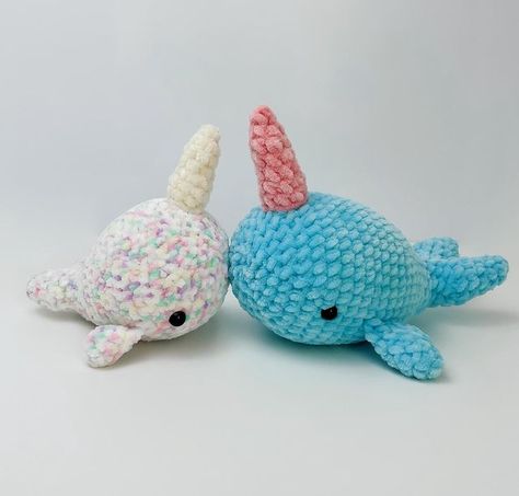 Crochet Narwhal, Crocheted Cow Pattern, Whale Pattern, Quick Crochet Patterns, Crochet Cow, Crochet Amigurumi Free Patterns, Quick Crochet, Fun Crochet Projects, Diy Crochet Projects