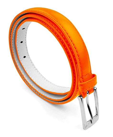 Women Skinny PU Leather Dress Belt Polished Buckle Belle Donne at Amazon Women’s Clothing store: Pu Leather Dress, Orange Belt, Cincher Belt, Dress Belts, Womens Belt, Casual Formal Dresses, Womens Leather Belt, Mens Braids, Tactical Belt