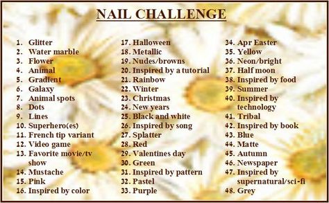 48 Days Nail Challenge Nail Knowledge, Printable Nail Art Practice Sheet, Nails Details, Ig Nails, Nail Theory, Nail Challenge, Nail Training, Nail Tech School, Nail Art Challenge