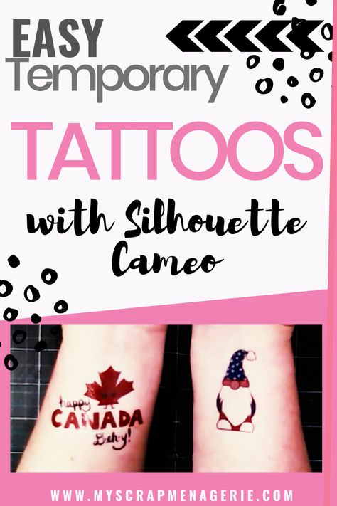 Temporary Tattoo Tutorial, How To Make Temporary Tattoos With Cricut, How Do You Make Temporary Tattoos, How To Make Ur Own Temporary Tattoo, How To Make Temporary Tattoos Last Longer, Make Fake Tattoos, Tattoo Silhouette, Make Temporary Tattoo, Temporary Tattoo Paper