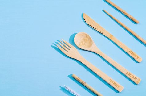 Plastic utensils are typically made out of two types of plastic: type 5 polypropylene and type 6 polystyrene. Both these types of plastic are relatively difficult and expensive to recycle - so must of them end up in the landfill! 🚮 ⠀⠀⠀⠀⠀⠀⠀⠀⠀⠀⠀⠀⠀⠀⠀⠀⠀⠀ Bamboo Cutlery is a sustainable and low-waste solution to disposable utensils. ♻️ ⠀⠀⠀⠀⠀⠀⠀⠀⠀⠀⠀ ⠀⠀⠀⠀⠀⠀⠀ ⠀⠀⠀⠀⠀⠀⠀⠀⠀⠀ ⠀ ⠀ ↠  on the go essentials available on www.ecoroots.us 🍽 #bamboocutlery #ecorootslife #bambooutensils Disposable Utensils, Reusable Utensils, Bamboo Cutlery, Zero Waste Store, Bamboo Utensils, Plastic Utensils, Milk Cleanser, Eco Friendly Accessories, Zero Waste Kitchen