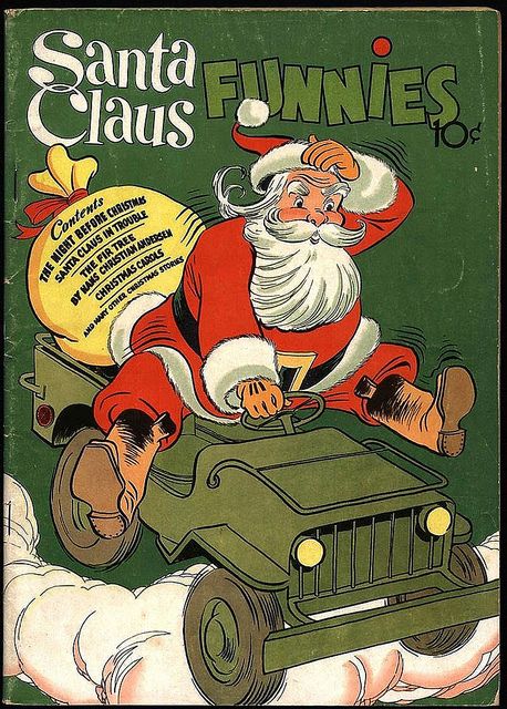 1942 ... Santa at the front! | Flickr - Photo Sharing! Vintage Holiday Postcards, Dell Comic, Christmas Comics, Book Cover Diy, Santa Costume, Christmas Cover, 카드 디자인, Childrens Christmas, Christmas Past