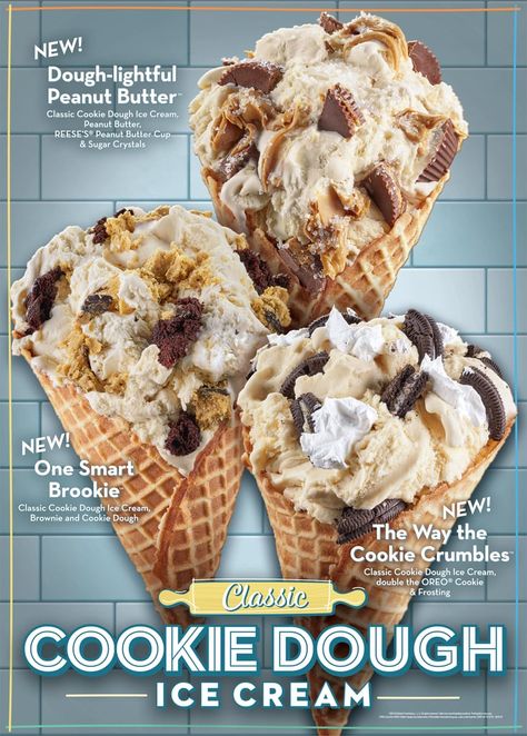 Cold Stone Creamery New Cookie Dough Flavors 2019 Cookie Dough Flavors, Cookie Dough For One, Stone Chocolate, Cold Stone Creamery, Cold Stone, Raw Cookie Dough, Cookie Dough Ice Cream, Peanut Butter Cookie Dough, Cookie Dough Bites