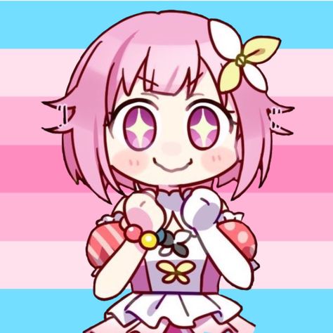 Pfp Character Art, Gender Memes, Trans Characters, Pfp Character, She Her Pronouns, Trans Things, Icons Lgbt, Pride Icons, Lgbt Flag