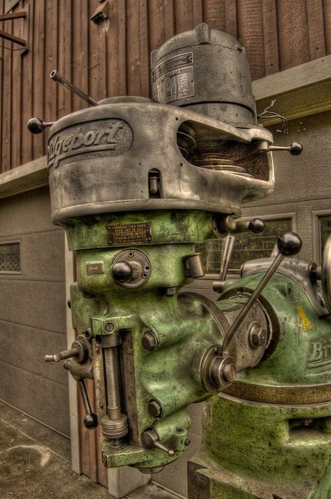 Bridgeport milling machine (built in 1948) | The J-head | Darron Birgenheier | Flickr Maker Aesthetic, Bridgeport Mill, Milling Machine, Milling, Fire Hydrant, Built In, History, Building, Quick Saves