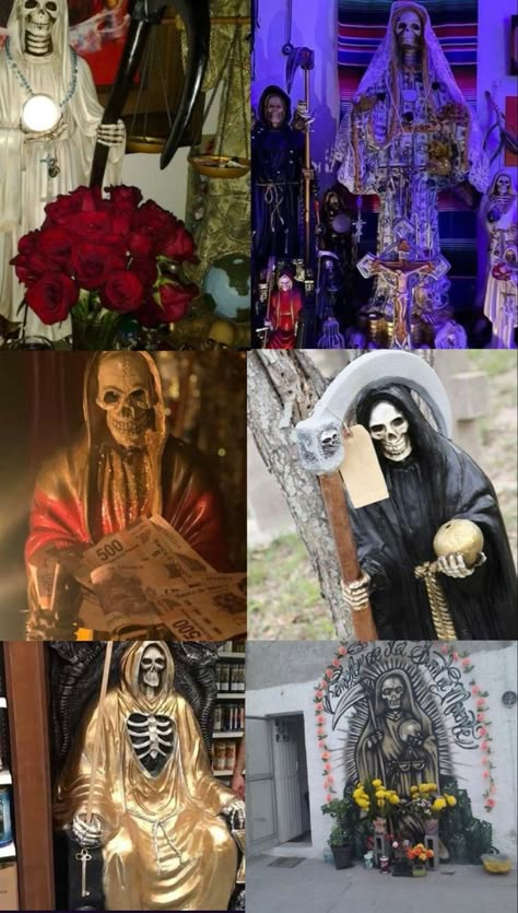 Buchona Aesthetic Wallpaper, Santa Muerte Wallpaper, Santa Muerte Wallpaper Iphone, Santa Muerte Prayer, Mexico Wallpaper, Vision Book, Gorillaz Art, Art Prints Boho, Wallpaper Tumblr