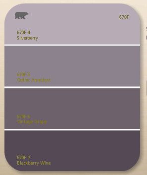 Purple Paint Colors Bedroom, Purple Grey Paint Color, Grey Purple Paint, Purple Paint Colors, Colors Bedroom, Lavender Paint, Purple Bedroom, Room Styles, Behr Paint