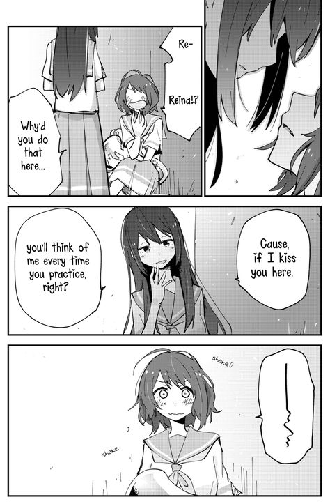 Dynasty Reader » Image › Shiroshi, Hibike! Euphonium, Kumiko x Reina, Fighting For Flandre!, Comic, Yuri Kumiko X Reina, Yuri Comics, Hibike Euphonium, Online Manga, Yuri Anime, Manga Reader, Girls In Love, Blue Bird, Character Art