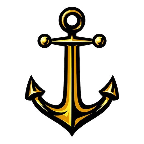 Vector nautical ship anchor icon. marine... | Premium Vector #Freepik #vector #anchor-logo #marine-logo #nautical-logo #anchor Anchor Logo Design, Marine Symbol, Anchor Vector, Marine Logo, Anchor Icon, Nautical Logo, Marines Logo, Anchor Logo, Ship Anchor