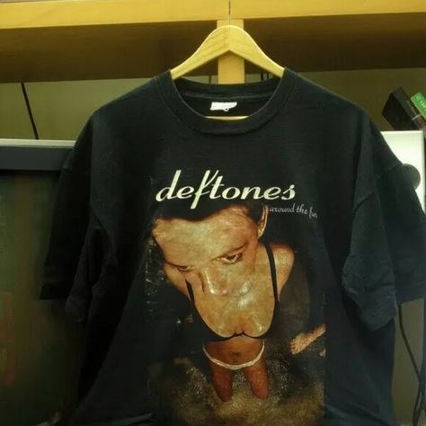 Deftones Around The Fur Albums basic black short sleeve Tshirt cotton Deftones Around The Fur, Deftones Shirt, Around The Fur, Birthday List, Cute Fits, Design Color, Black Shorts, Christmas List, Inside Out