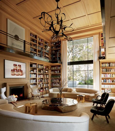 Vintage home library