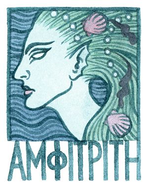 Greek Sea, Goddess Of The Sea, Pagan Goddess, Greek Mythology Gods, Greek Gods And Goddesses, Greek Mythology Art, Tarot Art, Mythology Art, Goddess Art