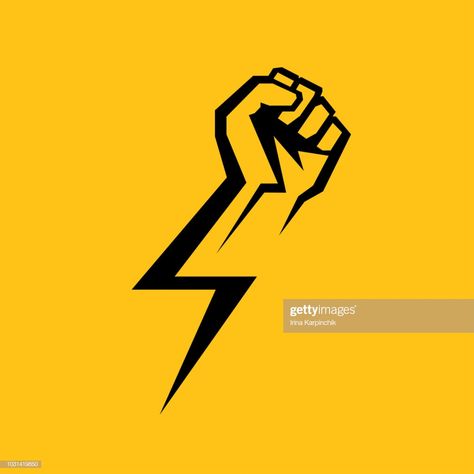 Fist Tattoo, Hero Symbol, Logo Portfolio, Lightning Logo, Power Logo, Hero Logo, Hands Icon, Office Poster, Community Logo