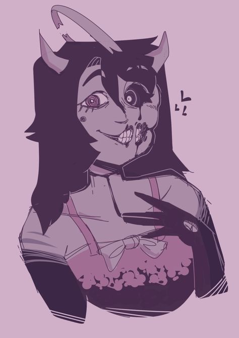 Alice Angel Fanart, Batim Icons, Susie Campbell, Angel Fanart, Ink Demon, Game Fanart, Alice Angel, Emo Art, Ink Machine