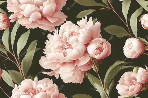 Premium Photo | Seamless floral pattern with peonies Desktop Wallpaper Hd 1080p, Seamless Floral Pattern, Psd Icon, Vector Photo, Premium Photo, Desktop Wallpaper, Peonies, Floral Pattern, Stock Photos