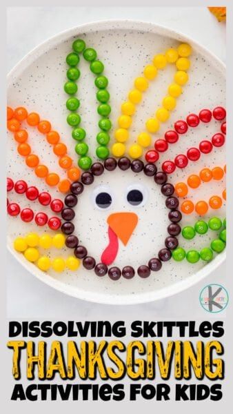 🦃 Simple Melting Turkey Thanskgiving Science Experiment for November Preschool Experiences, Turkey Science, Activities For November, Appreciation Activities, Thanksgiving Science, Pumpkin Math Activities, Turkey Activities, Skittle Nails, Thanksgiving Lesson Plans