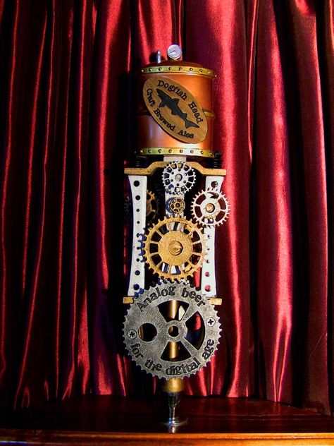 Amazing Tap Handles: Tap Handle #132: Dogfish Head - Steampunk Dogfish Head, Beer Tap Handles, Beer Tap, Beer Taps, Tap Handles, Tap, Handles, Beer