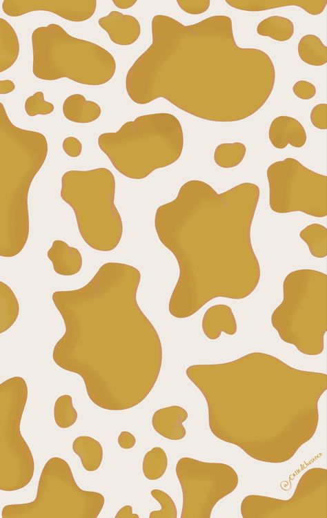 Cow Wallpaper, Cow Print Wallpaper, Dark Yellow, Print Wallpaper, Yellow And Black, I Wallpaper, Cow Print, Cow, Wallpapers