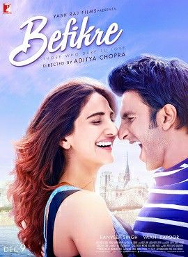 Befikre Movie, Aditya Chopra, Latest Bollywood Movies, Youtube Movies, Free Films, Ranveer Singh, Movies 2017, Bollywood Movie, About Time Movie