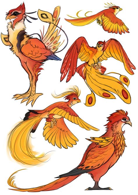 Phoenix Concept Art, Mew And Mewtwo, Mythological Animals, Mythical Birds, Sky Artwork, Creature Artwork, Female Character Inspiration, Monster Concept Art, Creature Drawings