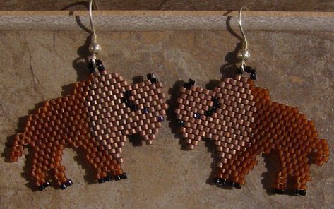 Beautiful Beaded Earring, Beaded Jewelry Earrings, Native Beading Patterns, Grey Owl, Stitch Earrings, Beautiful Beaded Jewelry, Beaded Earrings Native, Valentines Earrings, Brick Stitch Earrings