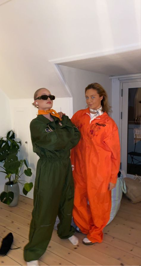 Halloween costume ideas || Spooky || prisoner costume || pilot costume Jail Costume Women, Crew Photoshoot, Prisoner Costume, Pilot Costume, Halloween Costume Ideas, Costumes For Women, Costume Ideas, Halloween Costume, Halloween Costumes