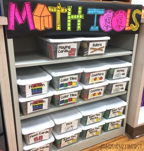 3rd Grade Math Classroom Setup Ideas, 3rd Grade Math Classroom Decorations, Modern Classroom Design Elementary, Math Room Decor, 5th Grade Classroom Setup Math, Elementary Math Classroom Decorations, Math Classroom Setup, 3rd Grade Math Classroom Setup, Math Classroom Organization