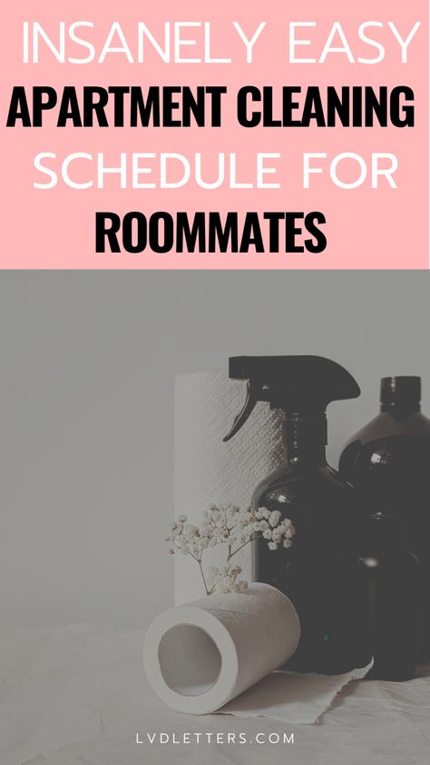 Text: insanely easy apartment cleaning schedule for roommates Cleaning Schedule Roommates, Cleaning Schedule For Roommates, Roommate Cleaning Schedule, Apartment Cleaning Schedule, Roommate Chore Chart, Chore Wheel, Clean Apartment, Free Printable Cleaning Schedule, Dorm Cleaning