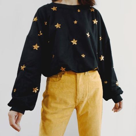 Casual Celestial Outfits, Galaxy Aesthetic Clothes, Star Pattern Clothes, Moon And Star Outfit, Space Clothing Aesthetic, Astrocore Aesthetic Outfits, Space Themed Clothing, Noelani Core, Space Academia Outfit