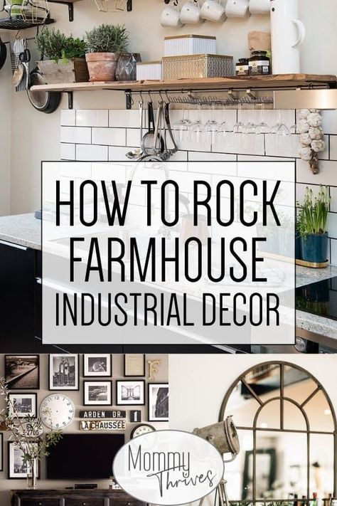 (paid link) Wall art for flourishing room Decor Ideas | Interiors. Farm Bedroom Ideas, Farmhouse Industrial Decor, Industrial Decor Bedroom, Urban Industrial Decor, Farm Bedroom, Industrial Farmhouse Decor, Farmhouse Industrial, Vintage Industrial Decor, Farmhouse Remodel