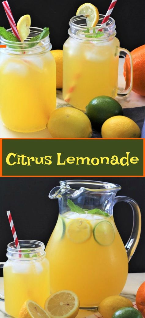 Fall Lemonade, Lime Lemonade Recipe, Orange Lemonade Recipe, Fruit Business, Orange Lemonade, Food Smoothies, Flavored Lemonade, Lime Lemonade, Slush Recipes