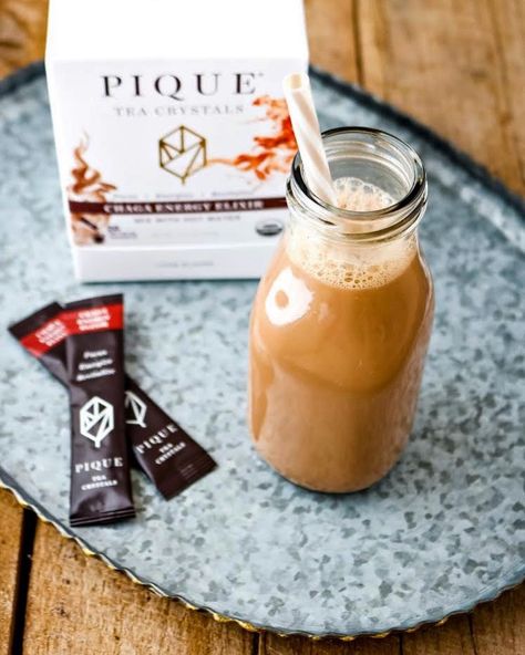 Pique - Tea Crystals on Instagram: “TREAT YOURSELF. This chocolate milk combines two superfoods that help to revitalize you for a guilt-free indulgence!  Chaga Chocolate Milk…” Pique Tea, Guilt Free, Superfoods, Treat Yourself, Chocolate Milk, Milk, Tea, Fruit, Drinks