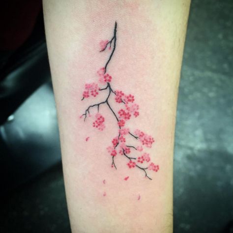 When men think about tattoo designs, a flower isn't generally one of the first things that comes to mind. Yet Cherry blossom tattoos for men (or Sakura Trees in Japanese culture) is something that have… Tiny Cherry Blossom Tattoo, Cherry Blossom Tree Tattoo, Blossom Tree Tattoo, Sakura Tattoo, Flower Tattoo Arm, Парные Тату, Disney Tattoo, Flower Tattoo Sleeve, Blossom Tattoo