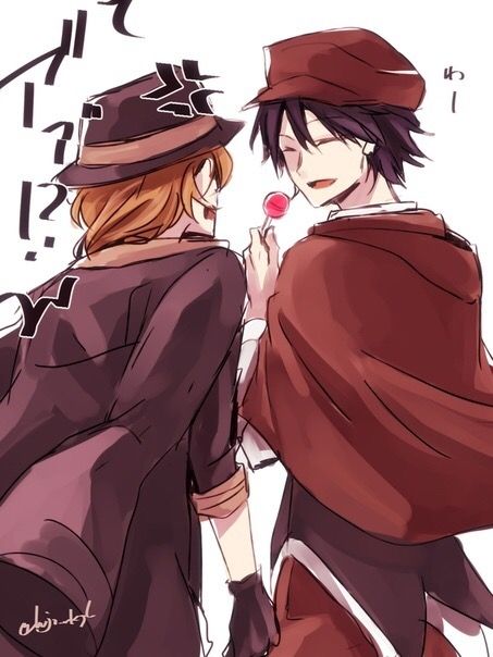 Ranpo X Chuuya, Detective Conan Gin, Edogawa Ranpo, Ranpo Edogawa, Conan Comics, Bsd Ships, Bungou Stray Dogs Characters, Cute Pajama Sets, Chuuya Nakahara