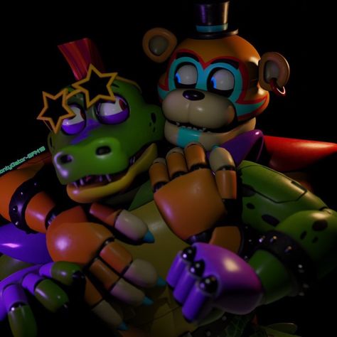 Freddy X Monty, Monty Gator, Blender Render, Play Therapist, Glamrock Freddy, Fnaf Freddy, Fnaf 1, Fnaf Comics, Fnaf Memes