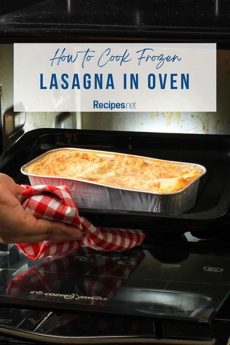 Discover the joy of cooking Frozen Lasagna in your oven with this easy recipe! 🍴🌟 From freezer to fork, it’s all about hearty layers of pasta, sauce, and cheese, baked to perfection. Perfect for satisfying cravings or feeding a hungry family with minimal effort. Click for the recipe and bring the taste of homemade Italian comfort food to your table tonight! Swing by Recipes.net for more baked pasta dishes and pasta bake recipes, featuring our guide to how to make lasagnas in oven meals! Oven Dinner Recipes, Beef Lasagna Recipe, Oven Pork Chops, Frozen Lasagna, Baked Pasta Dishes, Oven Meals, Beef Lasagna, How To Make Lasagna, Oven Chicken Recipes