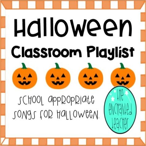 Halloween Classroom Playlist Halloween Day At School, Halloween In The Classroom, 2nd Grade Halloween Party, Halloween Elementary School, Halloween Classroom Ideas, Halloween Music Playlist, Classroom Playlist, Halloween Elementary, October Kids