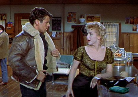 Don Murray-movie-Bus Stop Marilyn Monroe Quotes Beauty, Marilyn Monroe Costume, Don Murray, Milton Greene, Leather Flight Jacket, Marilyn Monroe Quotes, Actor Studio, Sheepskin Jacket, Old Hollywood Stars