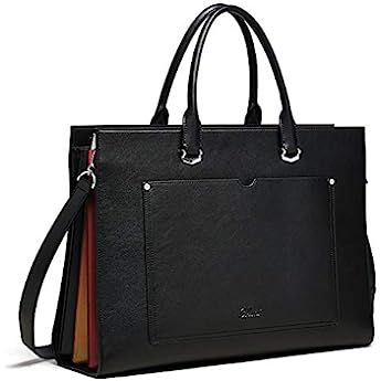 Laptop Bag for Women 15.6 Inch Computer Large Tote Bag Organizer Leather Shoulder Bag Travel Briefcase for Work Waterproof Messenger Bag, Black : Amazon.ca: Electronics Womens Briefcase, Briefcase For Women, Lawyer Life, Bag Shapes, Work Bags Laptop, Laptop Business, Leather Computer Bag, Work Capsule, Briefcase Women