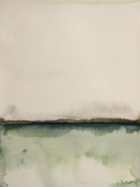 Painting With Watercolors, Watercolor Green, Abstract Landscapes, Watercolor Heart, Green Landscape, Ink On Paper, Art Plastique, Watercolor Landscape, Abstract Watercolor