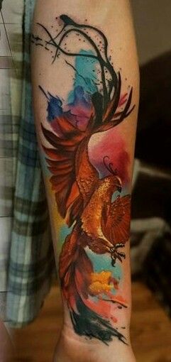 pheonix rising tattoo Phoenix Rising Tattoo, Phoenix Tattoo Arm, Rising Tattoo, Phoenix Tattoo For Men, Rising Phoenix Tattoo, Phönix Tattoo, Phoenix Tattoos, Bird Tattoo Wrist, Petit Tattoo