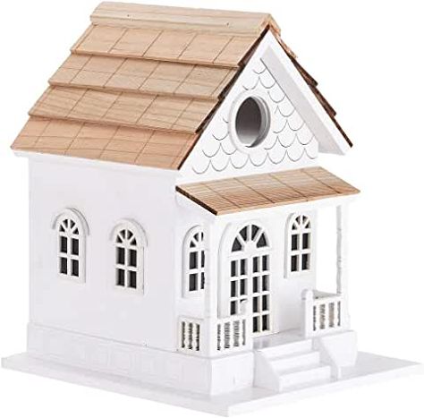 Amazon.com: unfinished bird houses Modern Home Outdoor, Country Colonial, Wooden Birdhouse, Colonial Design, Decorative Bird Houses, Bird Care, Wood Bird, Wood Care, House Materials