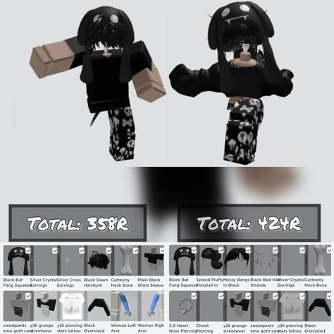 Brown Hair Roblox Id, Matching Fits, Estilo Emo, Roblox Emo Outfits, Couple Outfit Ideas, Emo Roblox Avatar, Avatar Roblox, Y2k Outfit Ideas, Roblox Guy