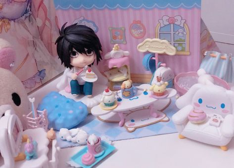 [Picture#2971398] Sweet boy ♡ Nendoroid Display, Nendoroid Aesthetic, Cutecore Boy, Cinnamoroll Room, L Chibi, Pink Figures, Cute Figurine, Nendoroid Anime, Kawaii Boy