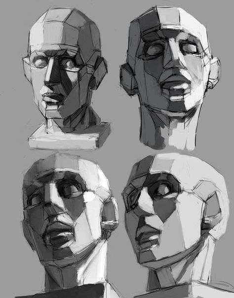 Art Studies Drawing Reference, Head Shading Reference, Face Art Study, Human Face Anatomy Reference, Masculine Head Reference, Head Studies Art Reference, Asaro Head Study, Anatomy Head Drawing, Human Head Reference