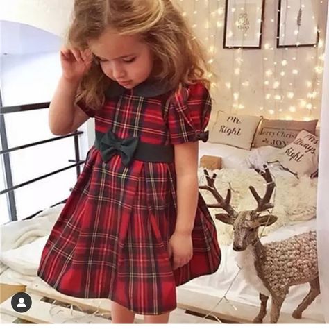 Brand New Dress!!! It Still Has Tag On It Classic Christmas Dress, Kidswear Girls, Xmas Dress, Toddler Christmas Dress, Red Plaid Dress, Christmas Dresses, Peter Pan Collar Dress, Preppy Dresses