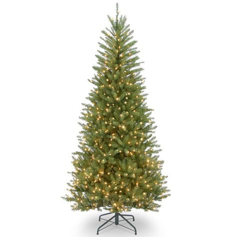 This Slim 6.5' Green Fir Artificial Christmas Tree with 500 Clear Lights with Stand is a slim profile tree that is a great choice for display in corners, small rooms or areas with limited floor space. It is pre-strung with 500 clear lights that remain lit even if a bulb burns out. This tree features hinged branches for ease of assembly. Sturdy folding metal tree stand is included. National Christmas Tree, Christmas Tree Clear Lights, Slim Artificial Christmas Trees, Silk Wreaths, Slim Tree, Slim Christmas Tree, White String Lights, Fir Christmas Tree, Pre Lit Christmas Tree