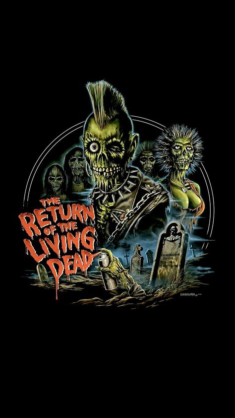 Retro Zombie, 2024 Movies, Horror Sleeve, Zombie Tattoo, Horror Things, Return Of The Living Dead, Zombie Tattoos, Night Of The Living Dead, Metal Drawing