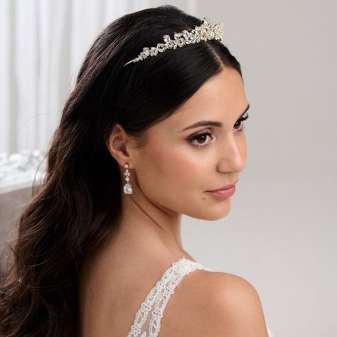 Phoebe Wedding, Small Tiara, Elaborate Wedding, Mini Tiara, Bridal Mini, Crown Collection, Wedding Tiaras, Wedding Hairstyles Bride, Beautiful Tiaras