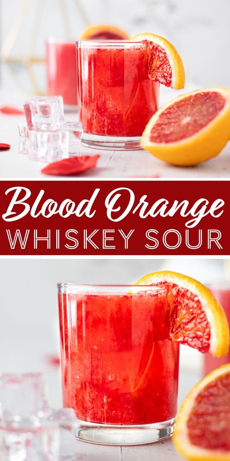 Orange Whiskey Sour, Bourbon Sour, Best Bourbon, Orange Cocktails, Bourbon Drinks, Sour Cocktail, Best Cocktail Recipes, Boozy Drinks, Whiskey Sour